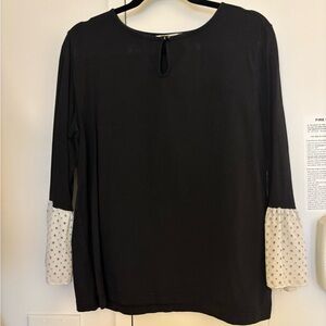 Long sleeve blouse with ruffle sleeves